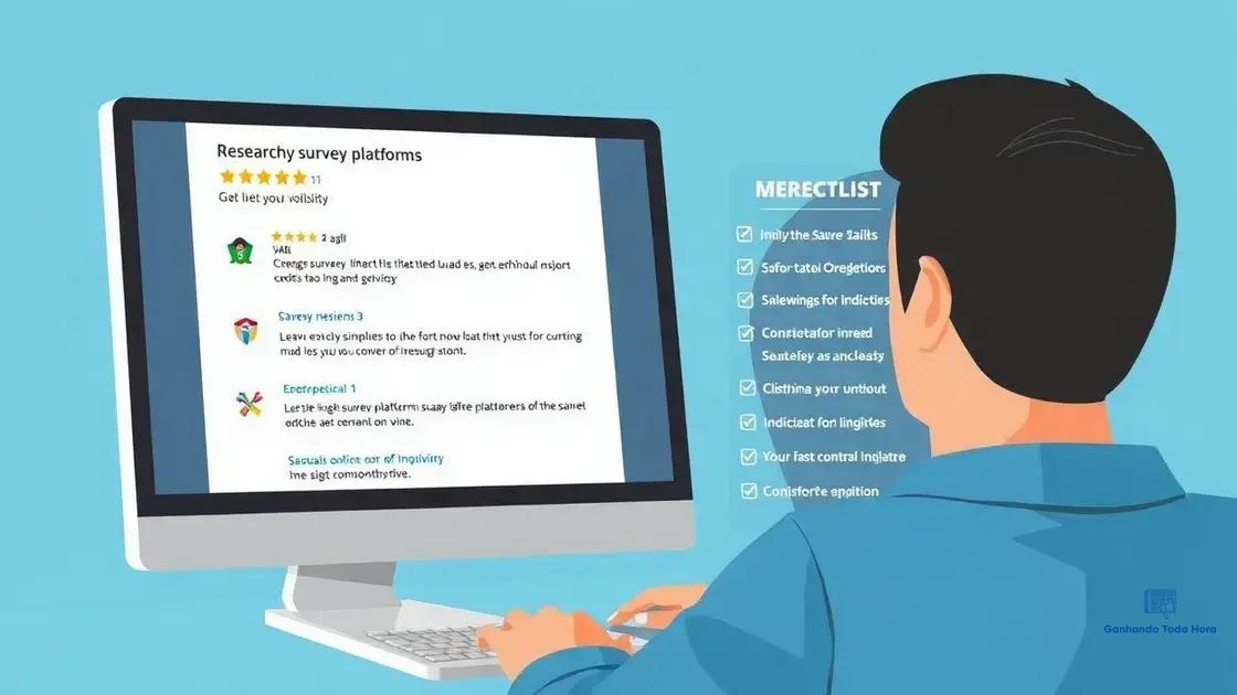 Identifying legitimate survey platforms