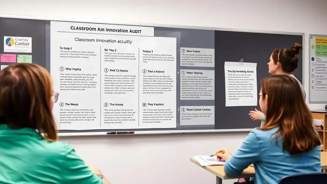 Practical steps for implementing the audit