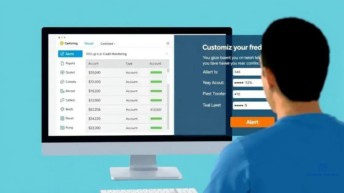 Setting up your credit monitoring tool effectively