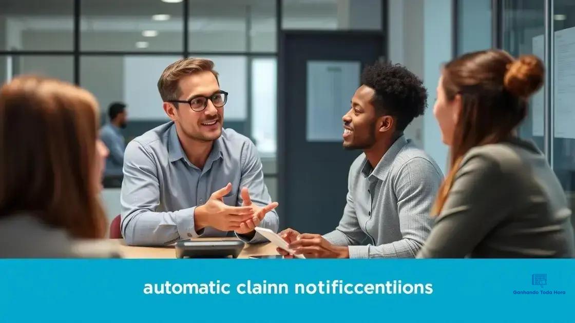 Benefits of automatic claim notifications