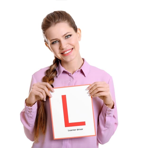 A person holding a document with the words 