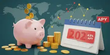 High-yield savings account comparison 2025 with 4.5% APY