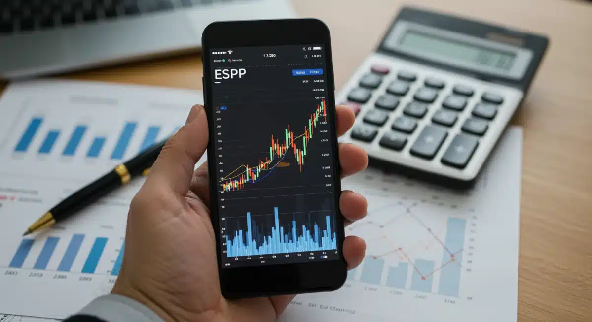 Analyzing stock market trends and calculating potential returns from an Employee Stock Purchase Plan.